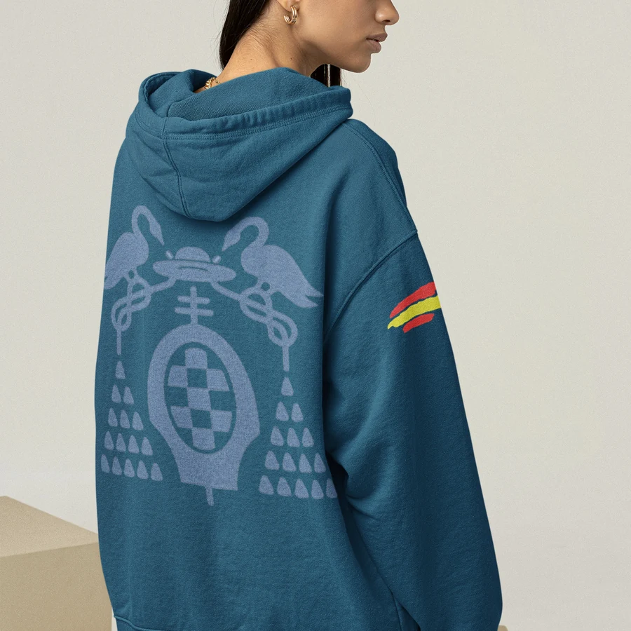 Detalle de sudadera universitaria personalizada