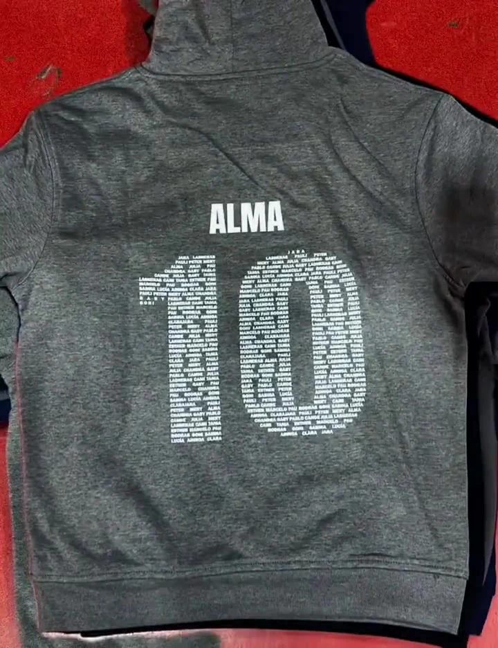 Trasera personalizada con nombre y número individual